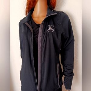 MERCEDES Black Jacket Unisex Mens Large Women's L/XL